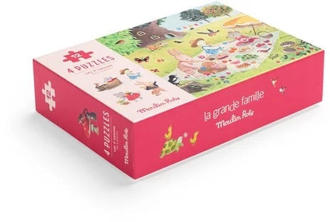 puzzles la grande famille les saisons Moulin Roty Mlle et Coco