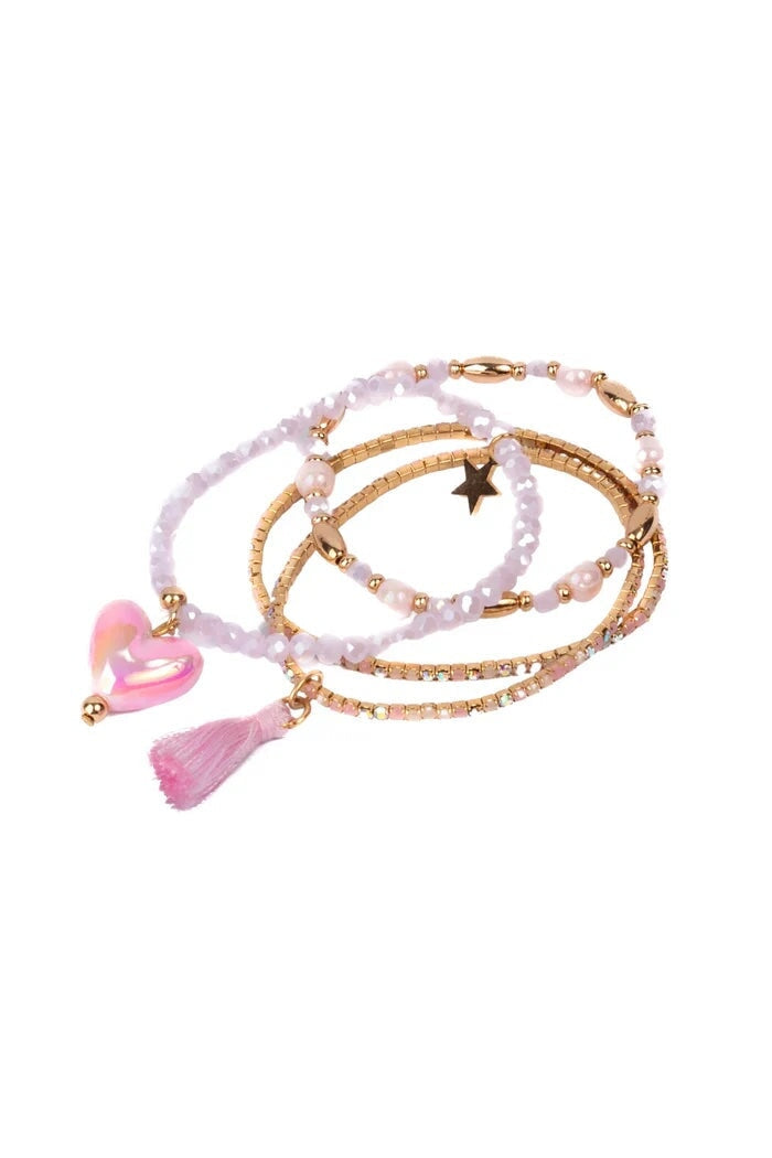 ensemble bracelet great pretenders breloque coeur Mlle et Coco