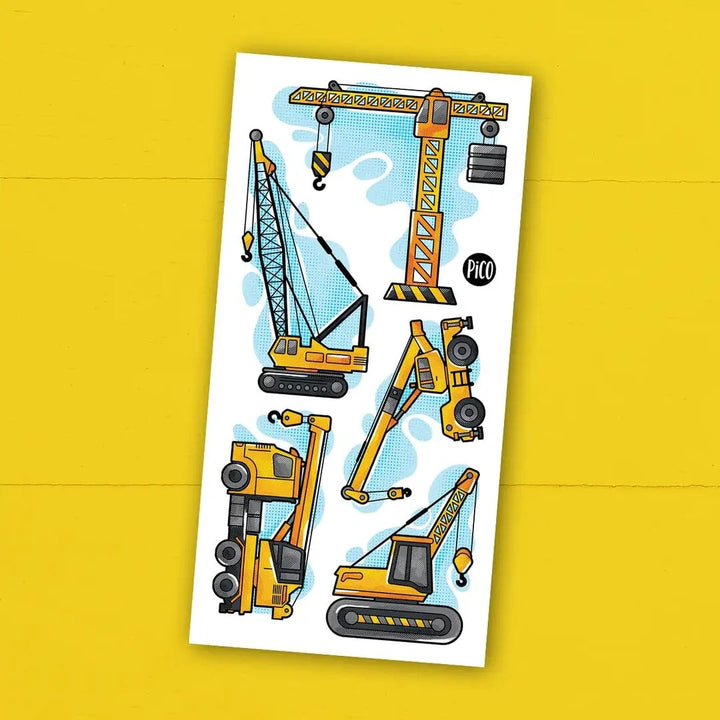 tatouage temporaire Les grues du chantier pico Mlle et Coco