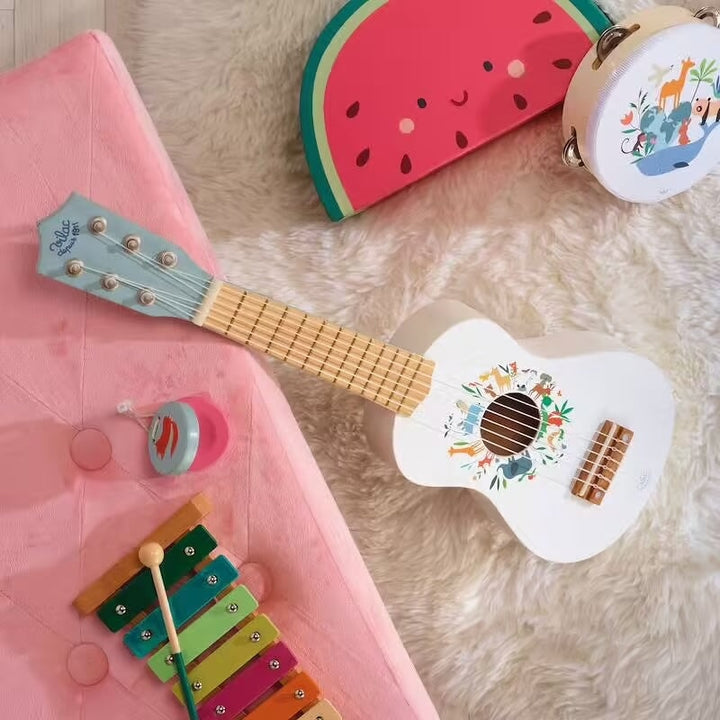 Guitare en bois eveil musical Vilac Mlle et Coco