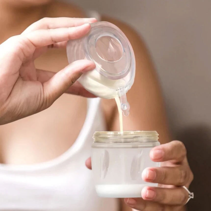 Tire-lait portable en silicone coquillage Mlle et Coco