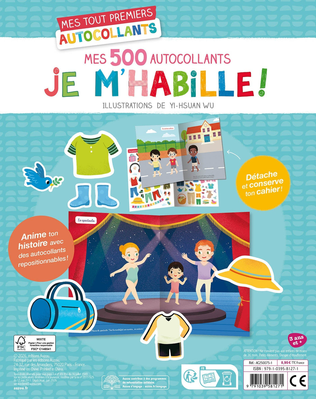 Mes tout premiers autocollants 500 autocollants je m&