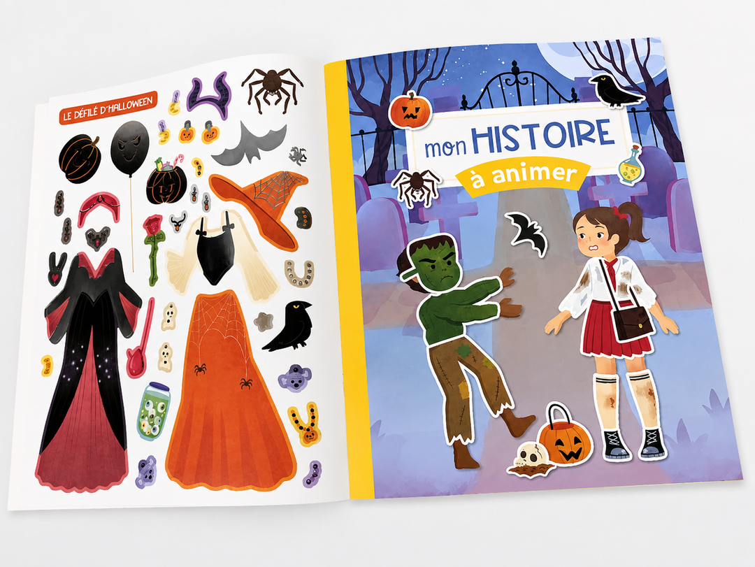 Mes Autocollants Créatifs Halloween Auzou éditions Mlle et Coco