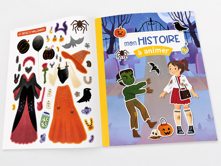 Mes Autocollants Créatifs Halloween Auzou éditions Mlle et Coco