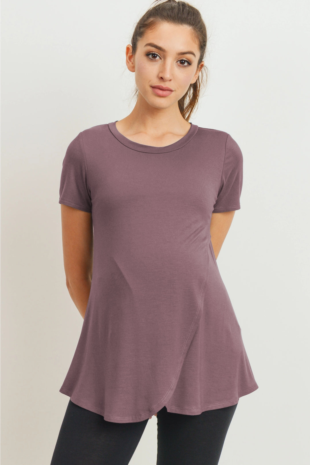 chandail allaitement mauve Hello Miz Mlle et Coco