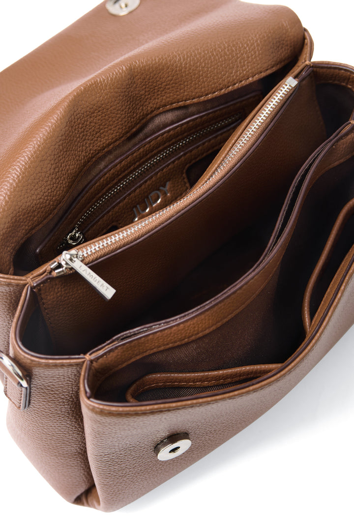 Sac à main en cuir hazelnut Judy Lambert Mlle et Coco