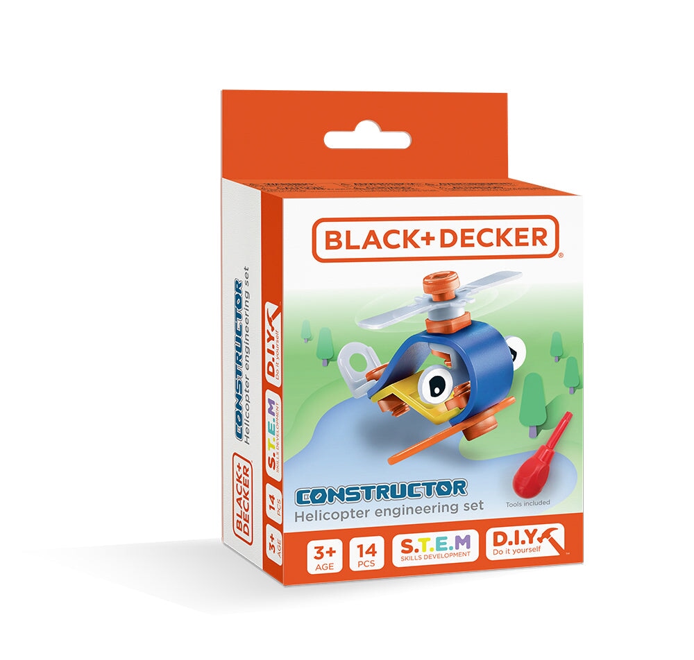 Black + Decker Hélicoptère, constructor JR, jeu construction