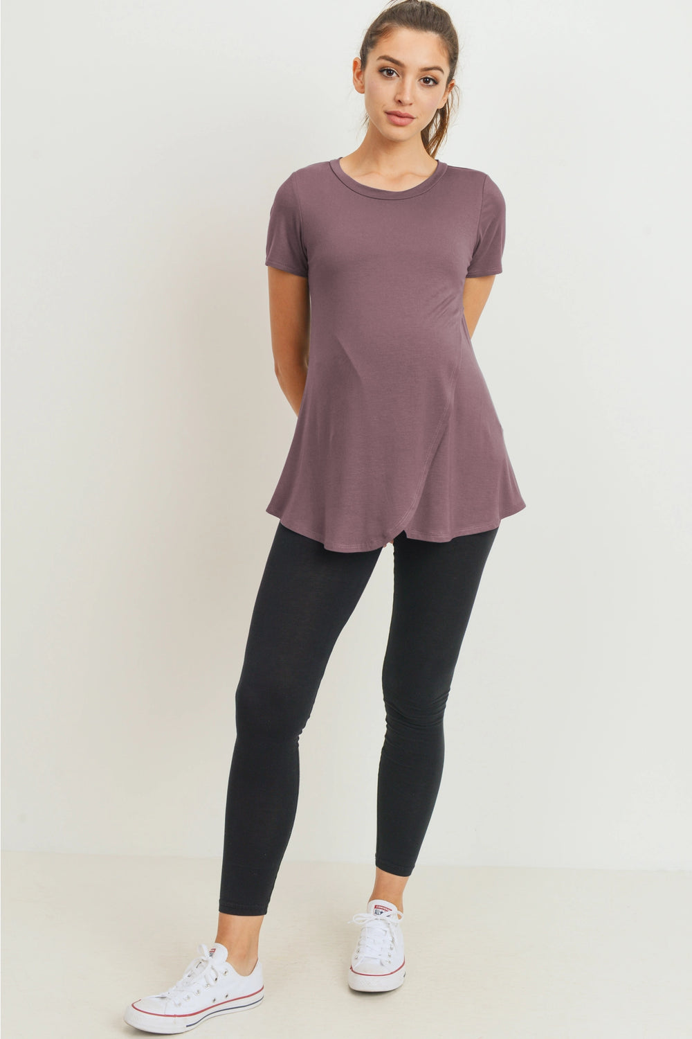chandail allaitement mauve Hello Miz Mlle et Coco