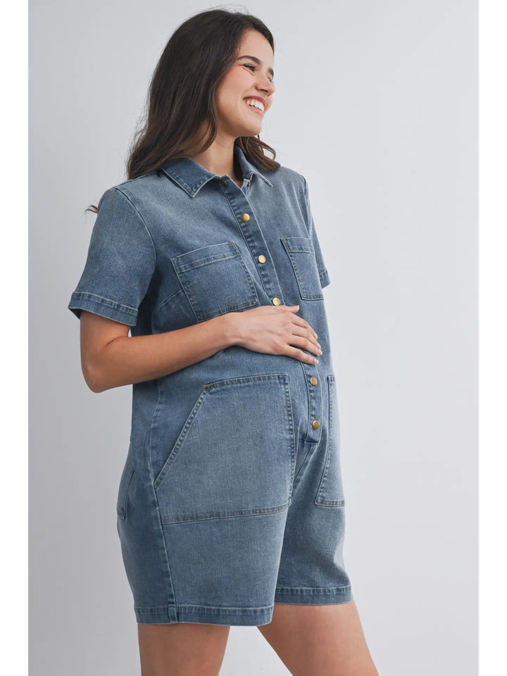 combinaison maternité jeans Hello Miz vêtement maman Mlle Coco