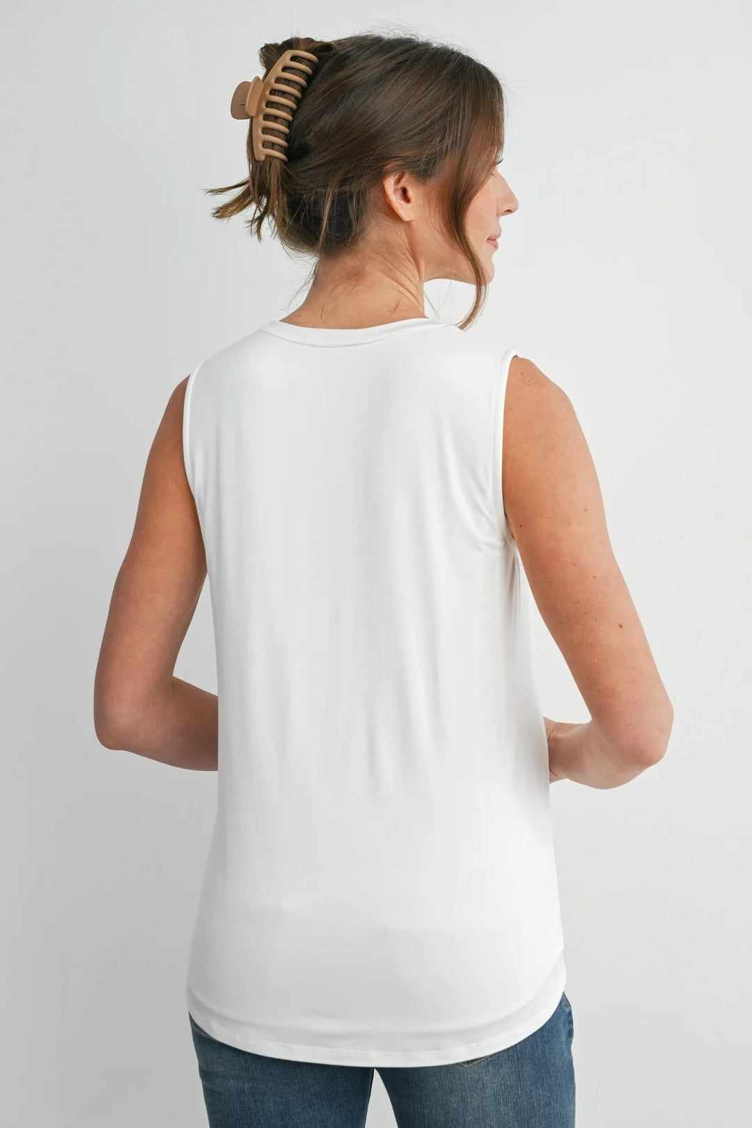 camisole débardeur maternité allaitement blanc Hello MIz Mlle et Coco