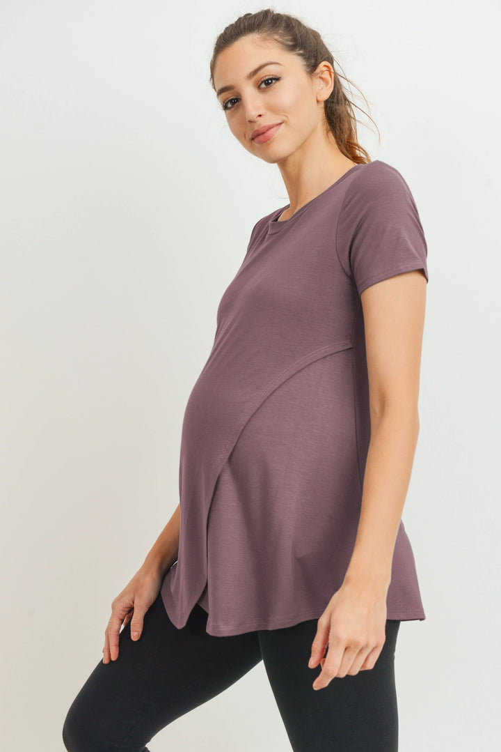 chandail allaitement mauve Hello Miz Mlle et Coco
