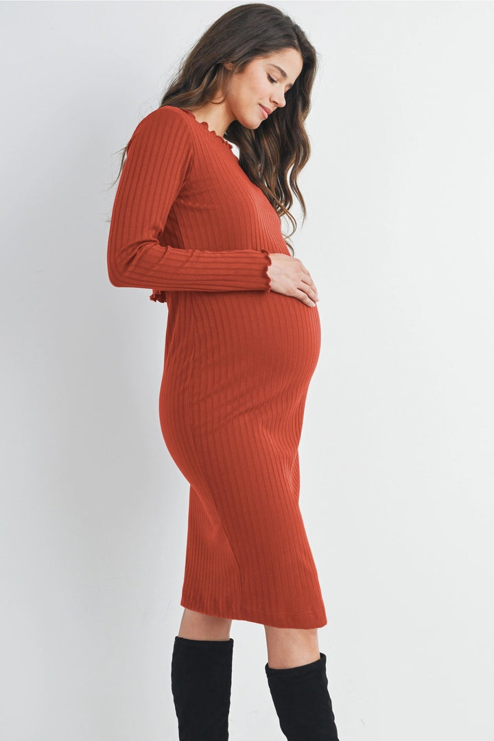 Robe maternité et allaitement - Rouille - Hello Miz Maternité Hello Miz 