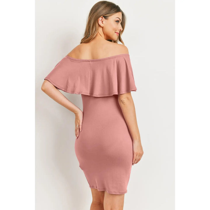 robe maternite hello miz rose épaule dénudée maman