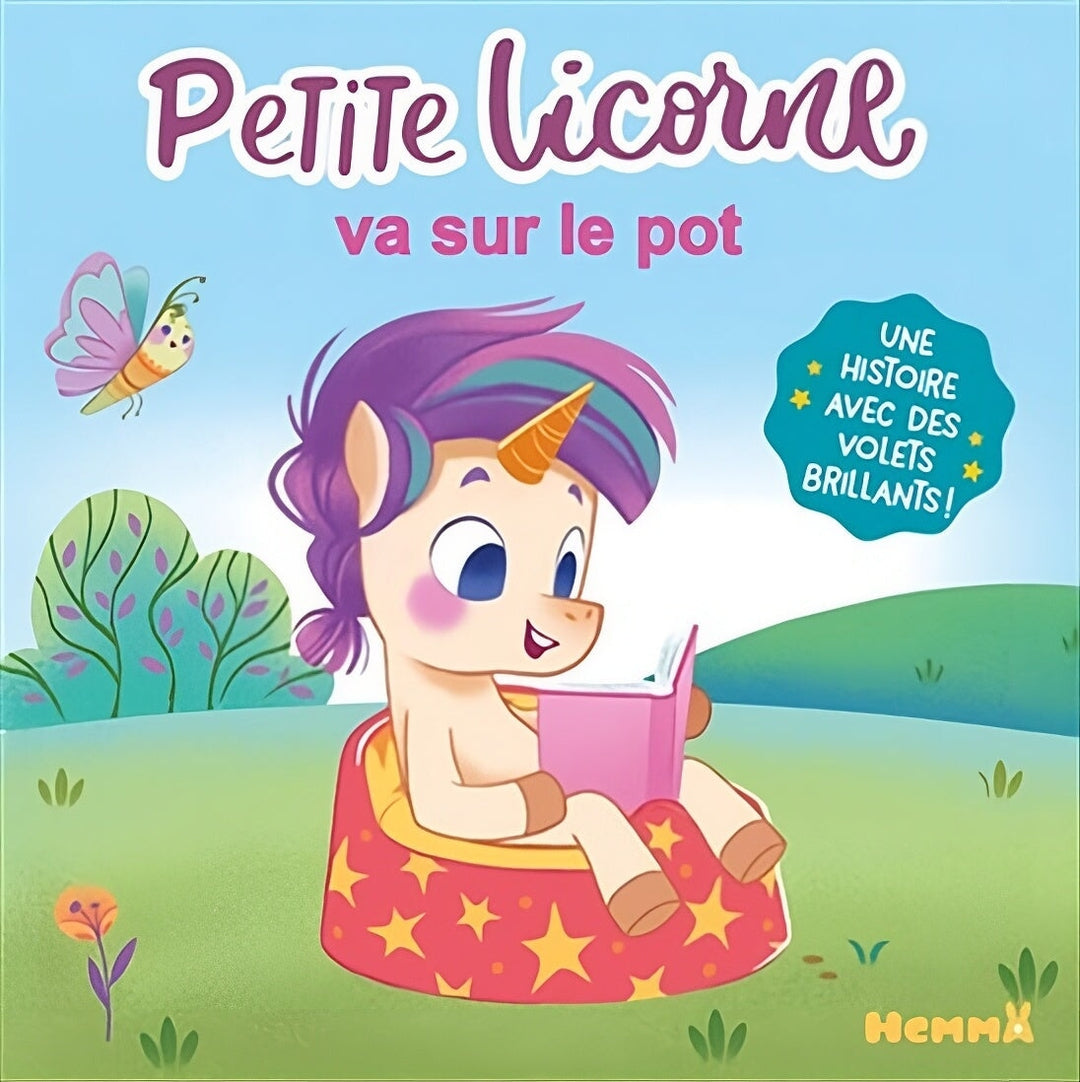Livre Petite licorne va sur le pot Hemma Mlle et Coco