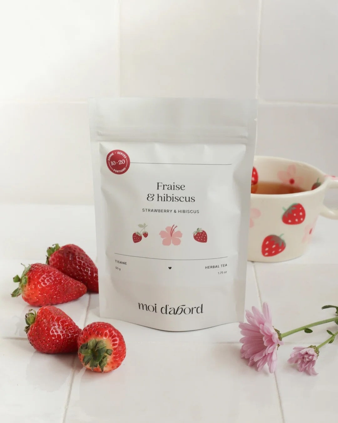 Tisane Fraise &amp; hibiscus Moi d&