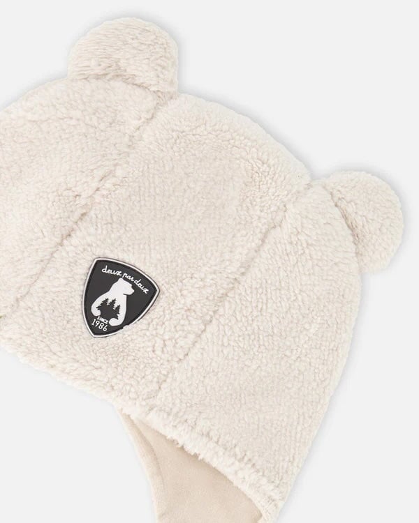 bonnet sherpa blanc Deux par Deux Mlle et Coco