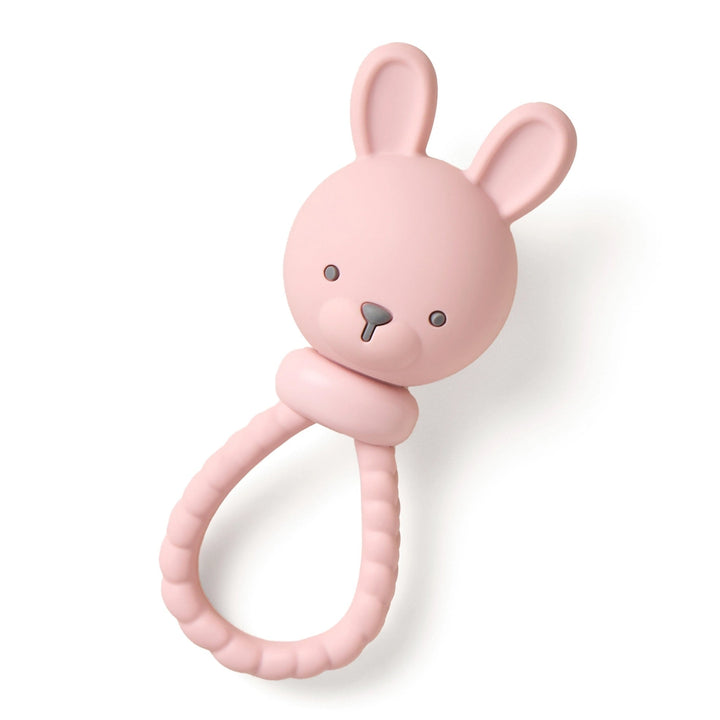 hochet jouet lapin rose Itzy Ritzy dentition Mlle et Coco