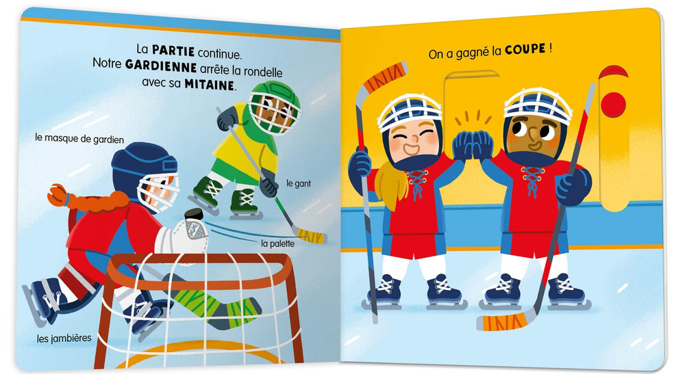 Livre anim'agier Le hockey Auzou Mlle et Coco