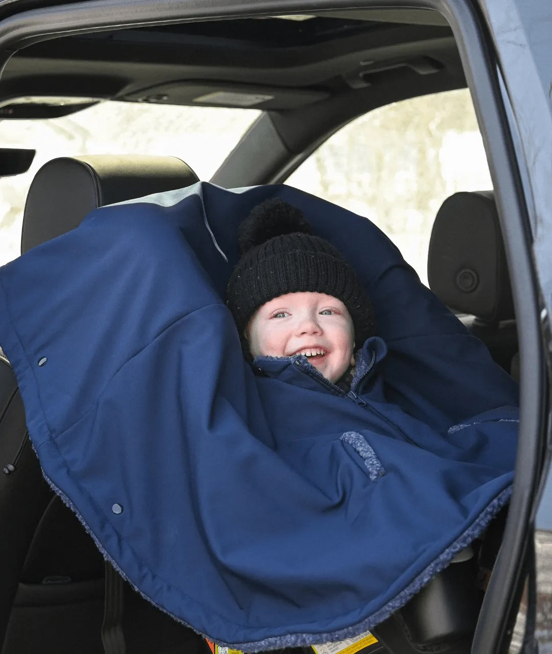 Housse poncho 3 en 1 navy bébé jusqu&