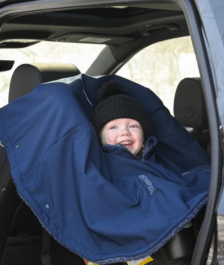Housse poncho 3 en 1 navy bébé jusqu&