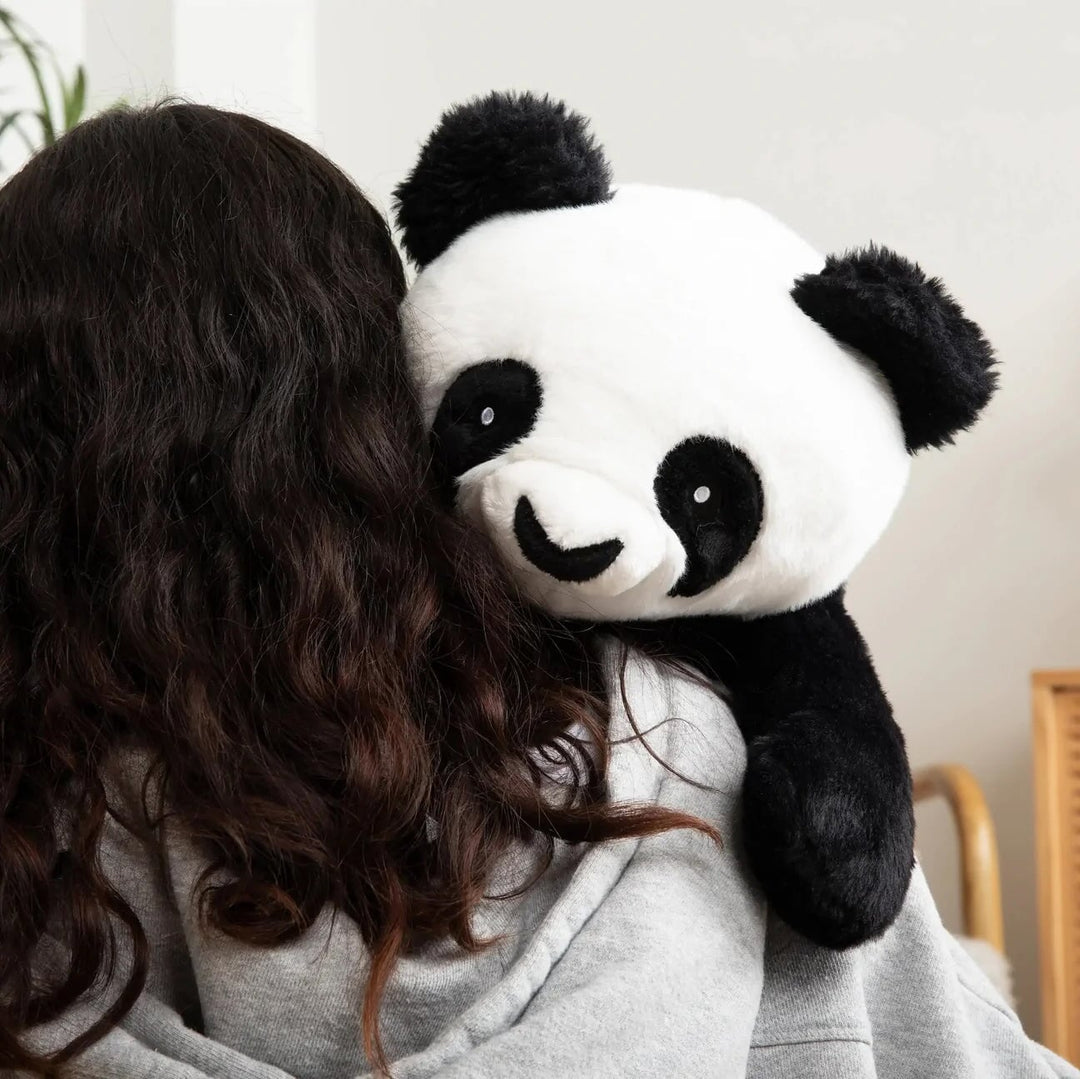 Peluche lestée lourde Bowie le panda Hugimals Mlle et Coco