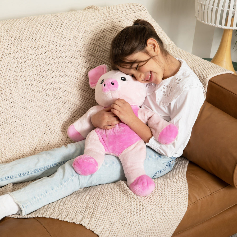 peluche lestee cochon Hugimals Mlle et Coco harper