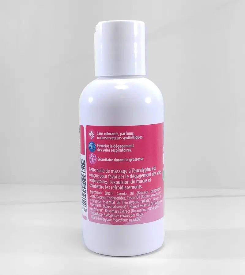 Huile de massage - Eucalyptus - Souris Verte Mlle et Coco