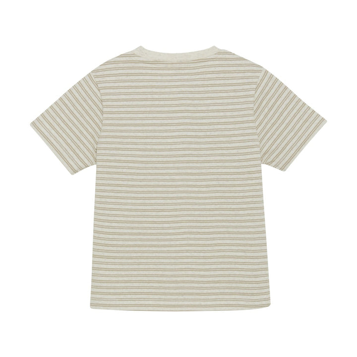 t-shirt huttelihut rayé beige avoine Mlle et Coco 