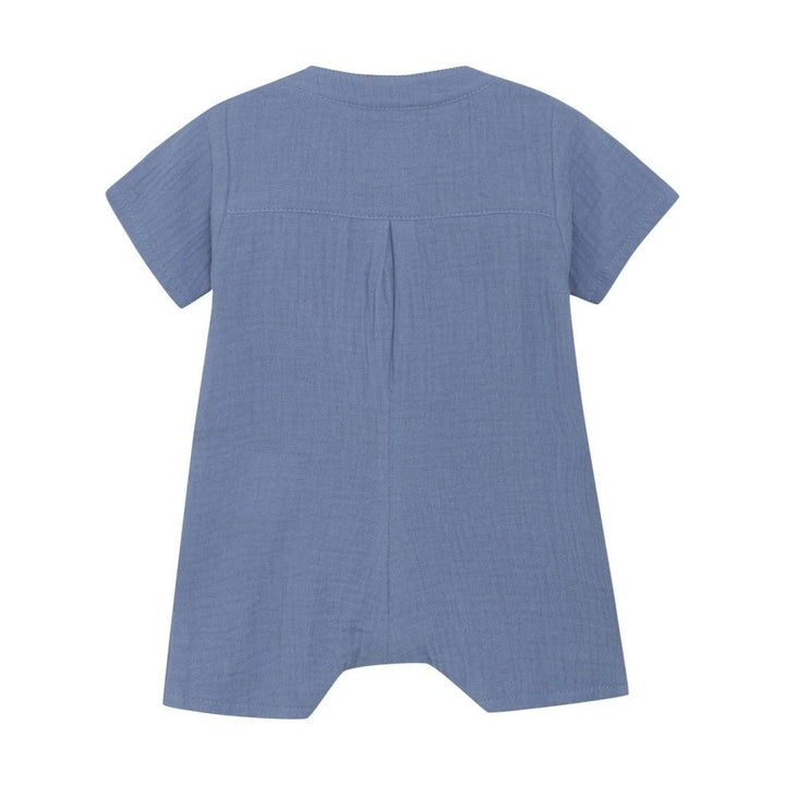 Barboteuse en mousseline coton Bleu Huttelihut Mlle et Coco