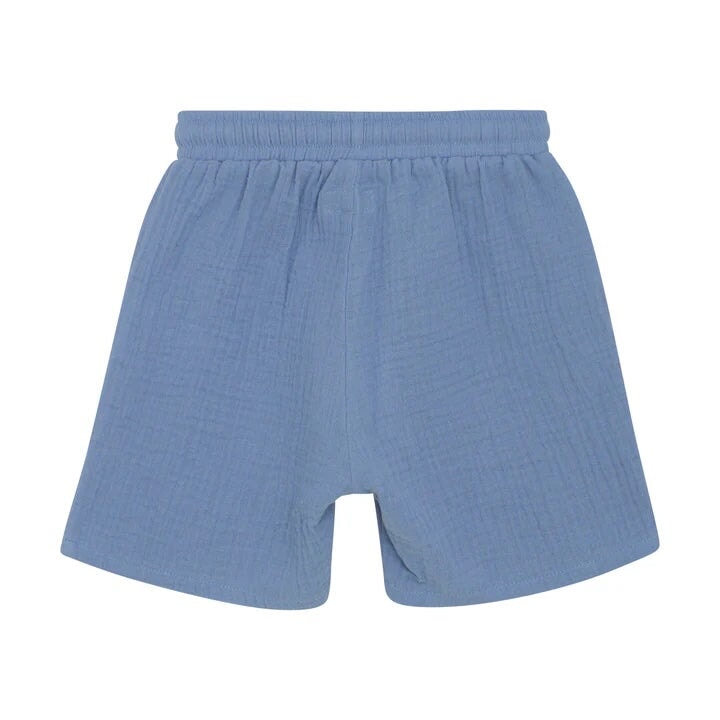 Short en mousseline bleu Quiet Harbour Huttelihut Mlle et Coco