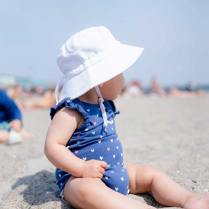 chapeau blanc imperméable Jan &amp; Jul Mlle et Coco
