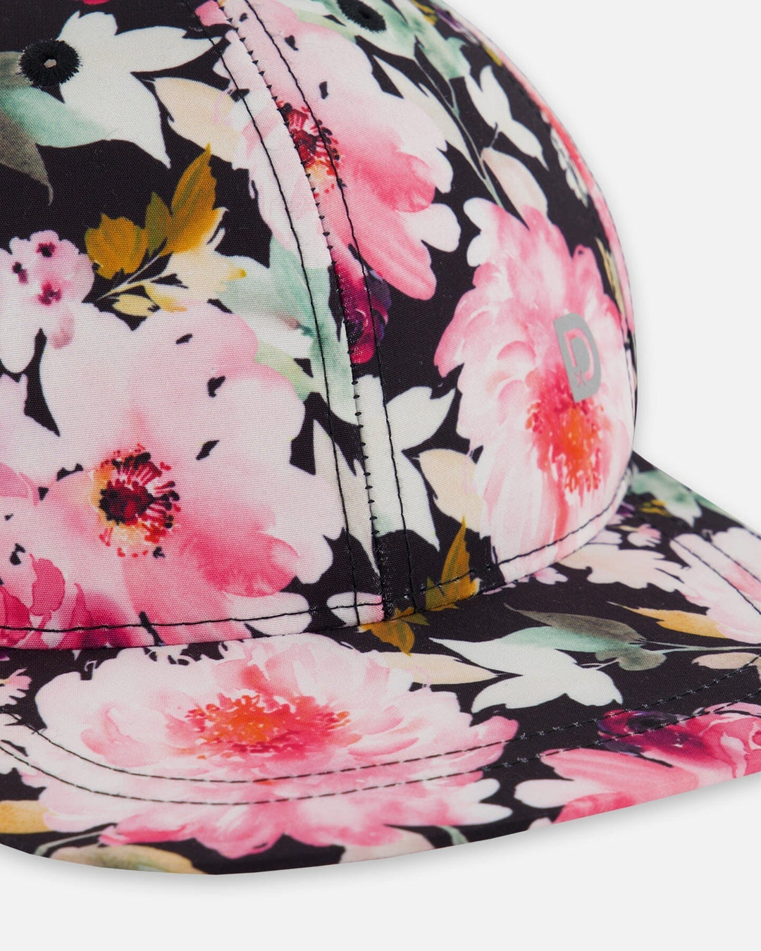casquette noir motifs floral deux par deux accessoire été soleil