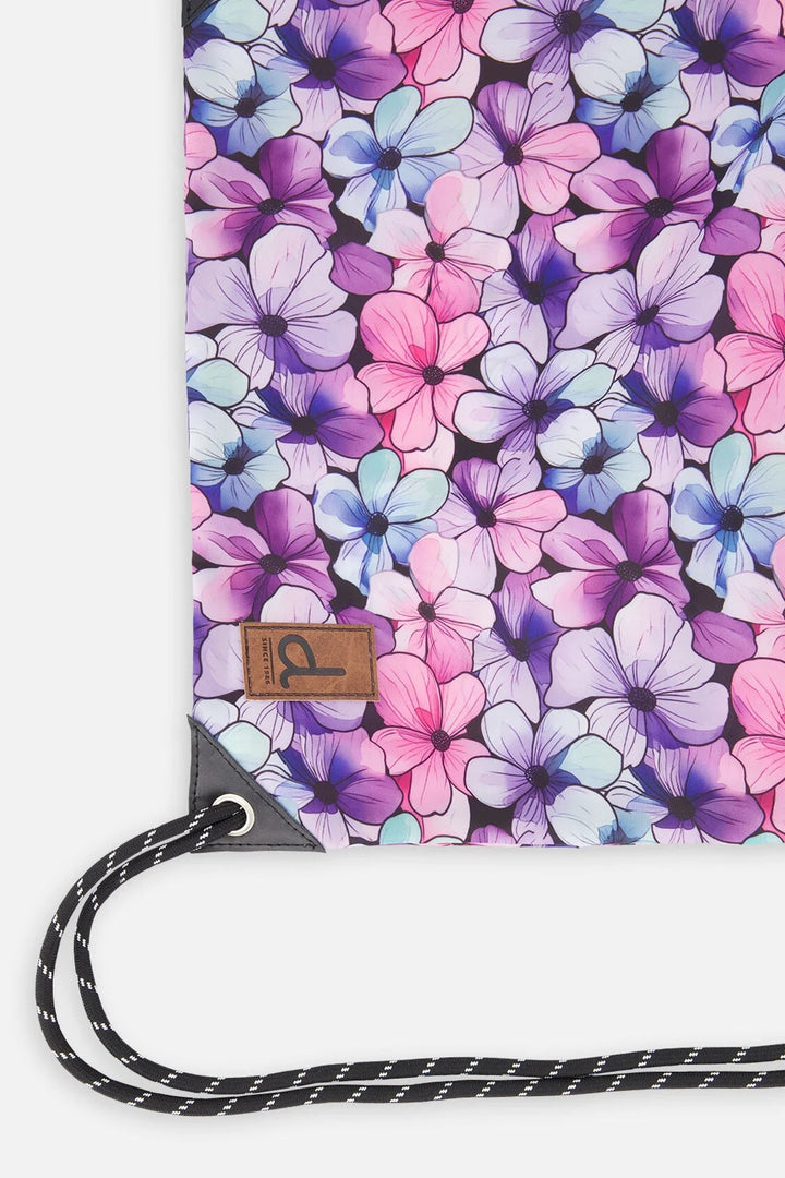Sac à cordon  Imprimé fleurs  Deux par Deux