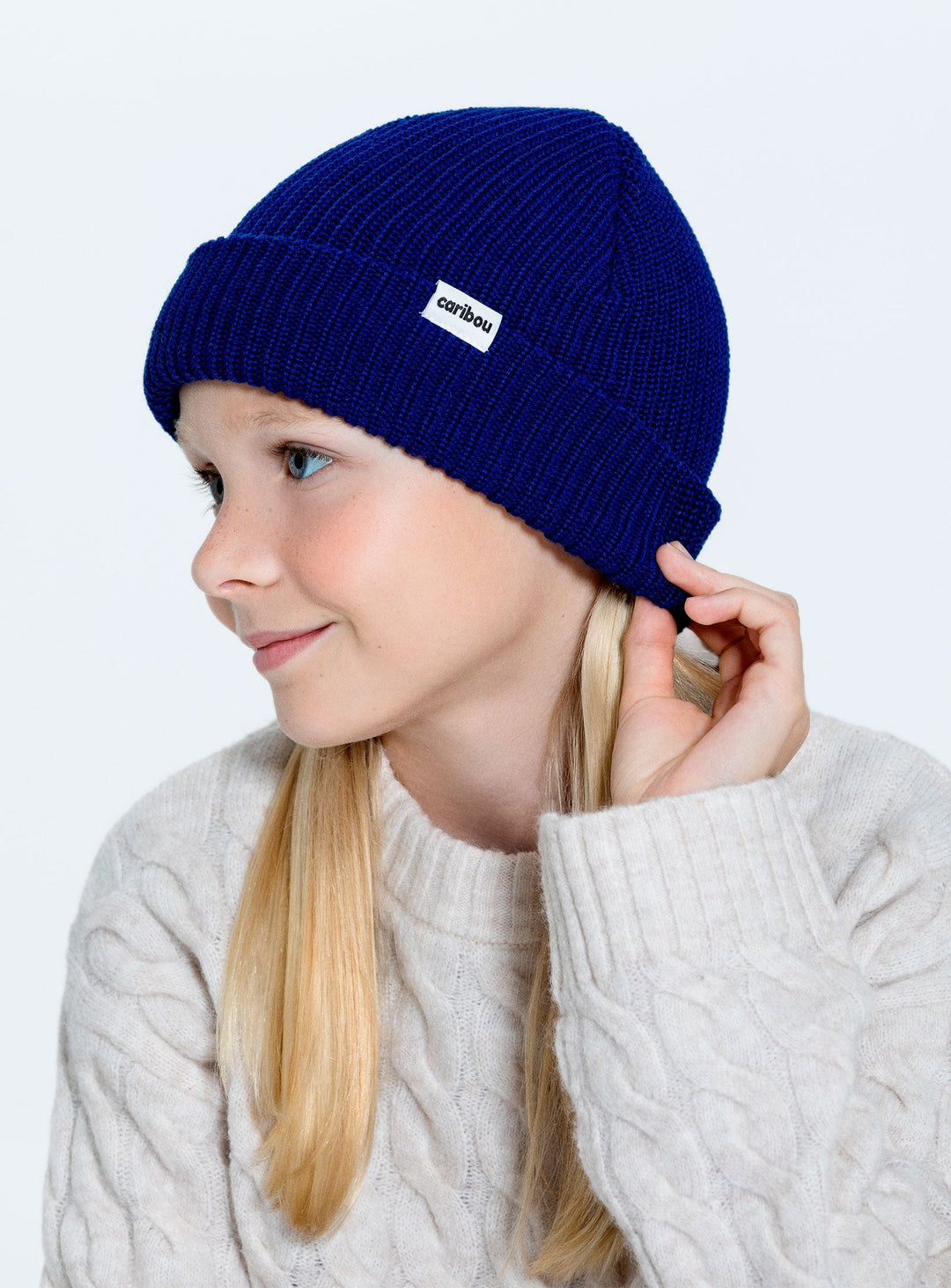 tuque laine mérinos indigo Caribou Mlle et Coco compagnie québécoise
