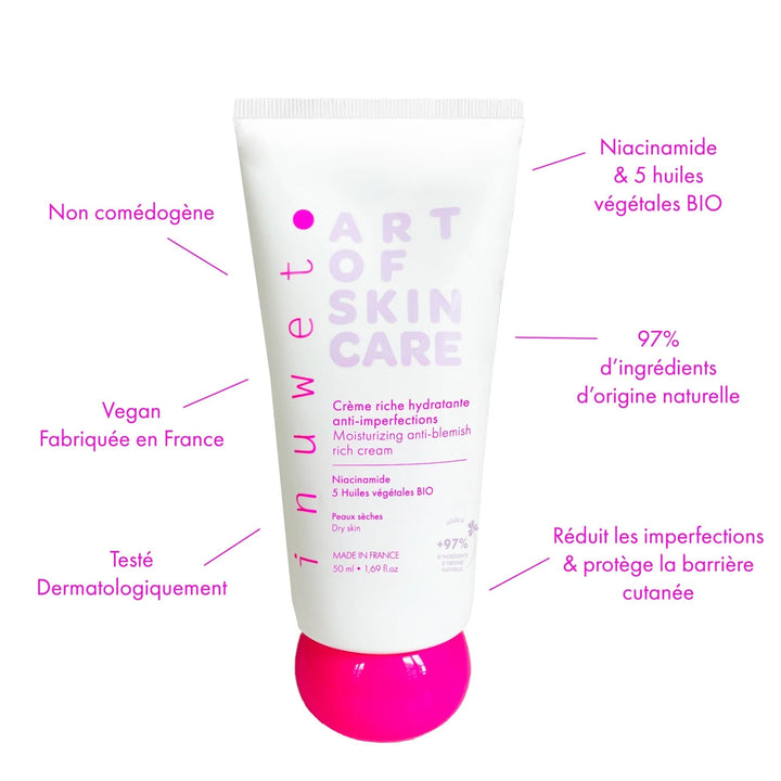 Skin care Crème riche hydratant anti-imperfections Inuwet