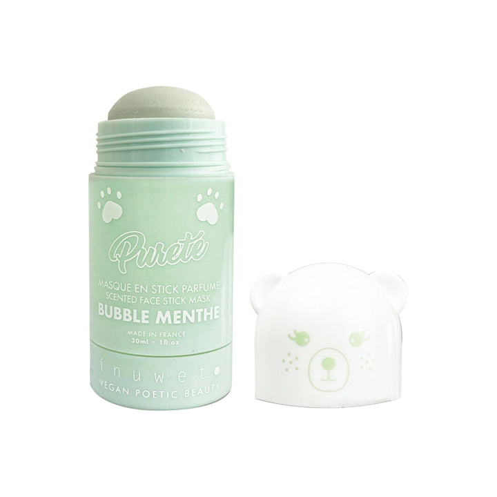 masque argile purifiant menthe parfumé inuwet cosmétique enfant