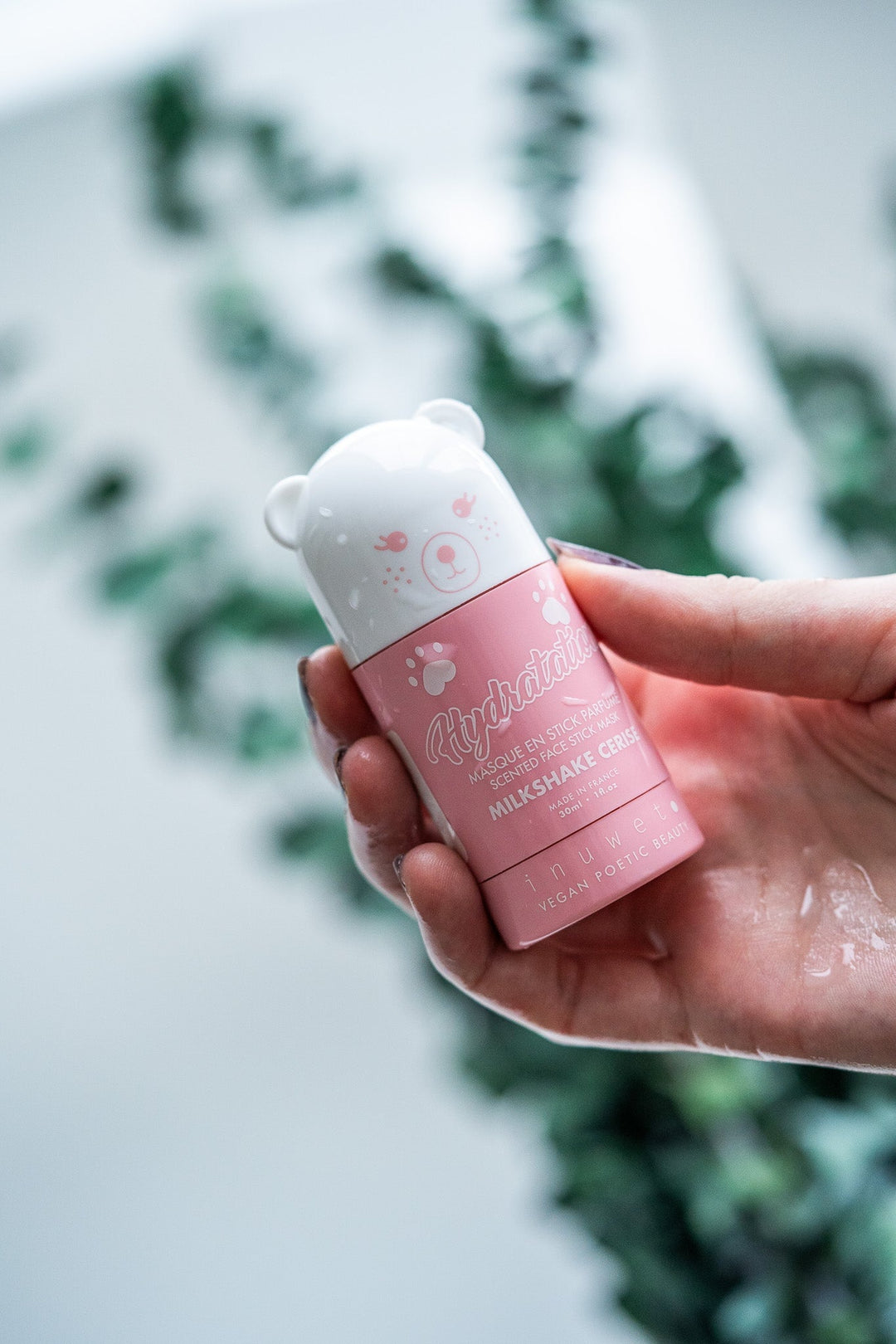 masque visage en bâton milkshake cerise cosmétique enfant vegan