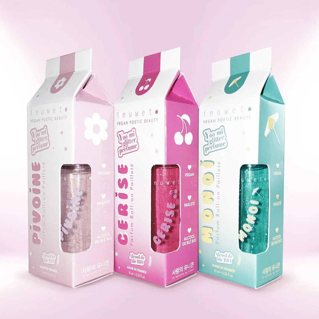 Parfum Roll-on Pailleté Cerise Inuwet Mlle et Coco