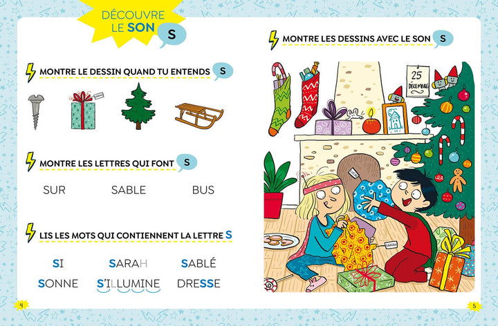 Livre mon tout premier roman Les héros de 1re année Mission père Noel Auzou Mlle et Coco