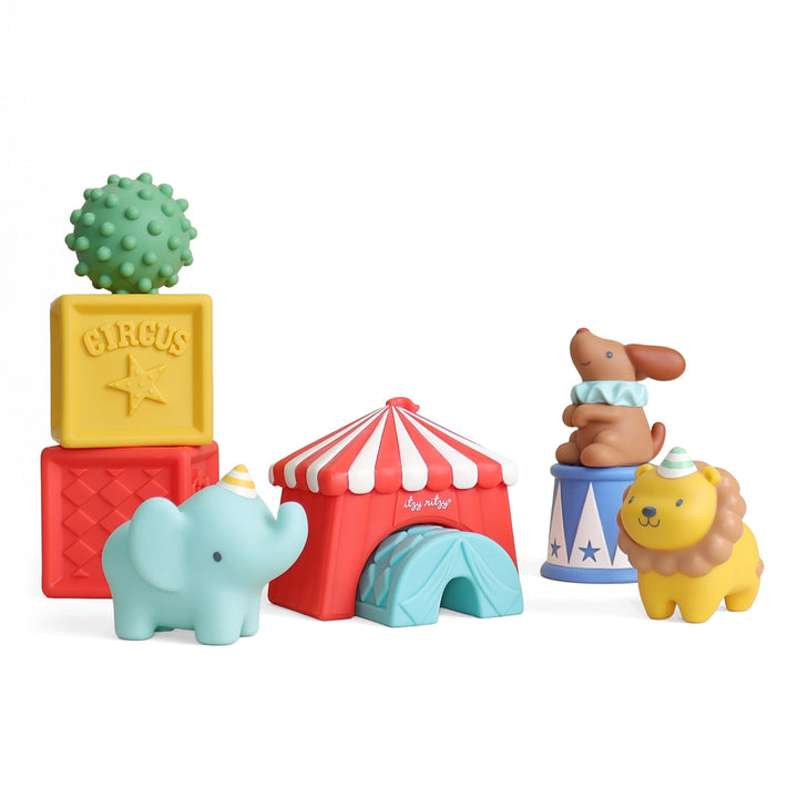 Jeu éveil sensoriel Itzy blocks cirque Itzy Ritzy