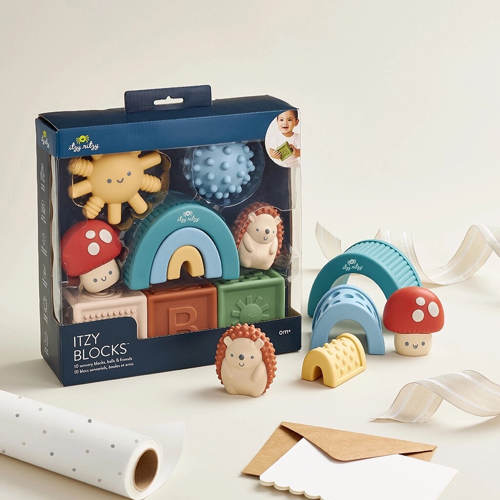 blocs sensoriel boules et amis Jeu éveil sensoriel Itzy Ritzy