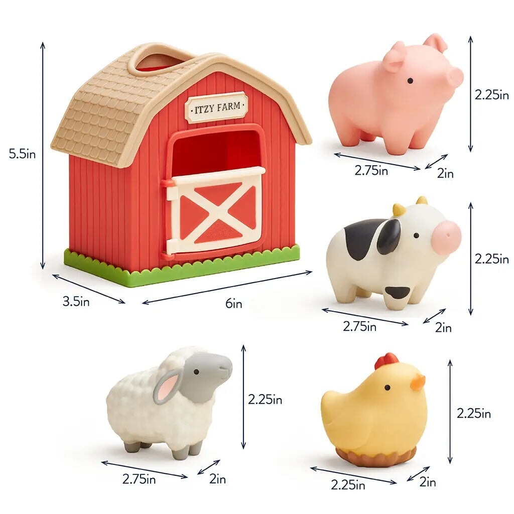 Jouet verser et remplis itzy play barn ferme Mlle Coco