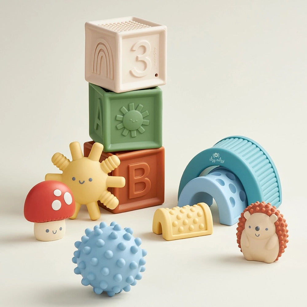 blocs sensoriel boules et amis Jeu éveil sensoriel Itzy Ritzy