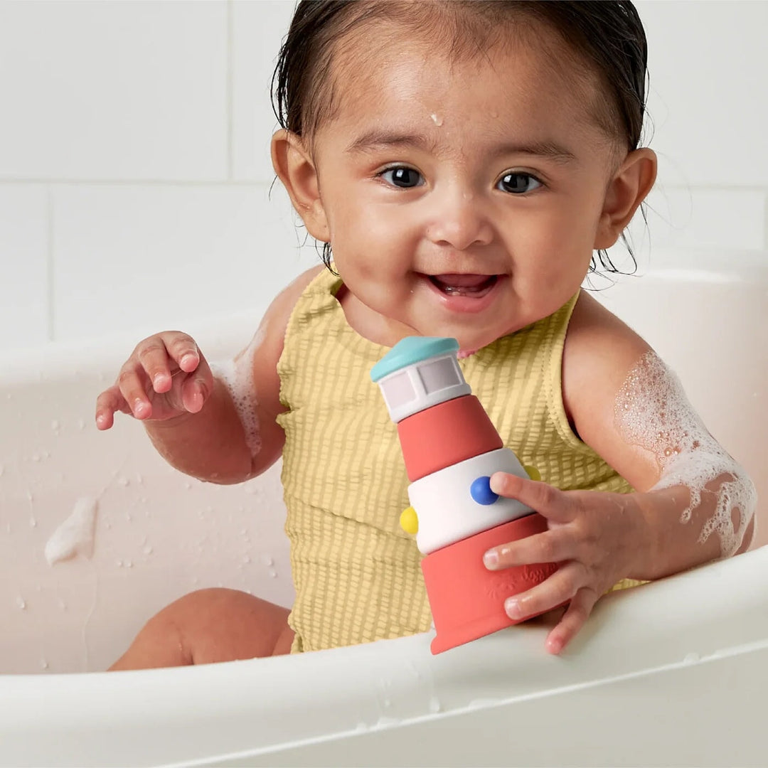 Jeu de bain Itzy itzy stack &amp; squirt - Phare - Itzy Ritzy Jouet/jeux Itzy Ritzy 