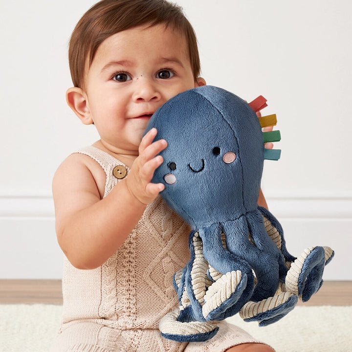 peluche pieuvre bleu itzy ritzy Mlle et Coco jouet enfant