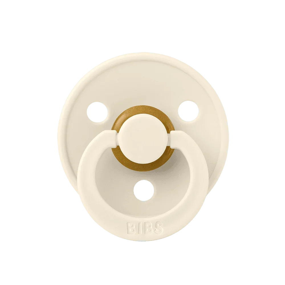 suce bibs paquet  2 ivory dark oak Mlle et Coco