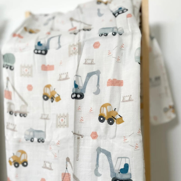 mousseline camion Création Jade Mlle et Coco accessoire bébé