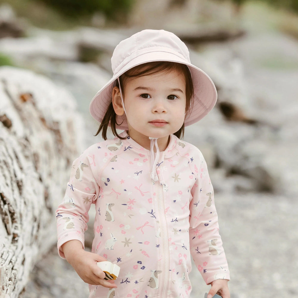chapeau rose doux Jan & Jul imperméable Mlle et Coco