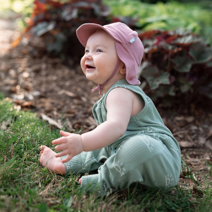 Casquette bébé anti-UV Sun Soft coton - Rose poudre - Jan &amp; Jul Accessoires vêtements/autres Jan &amp; Jul 
