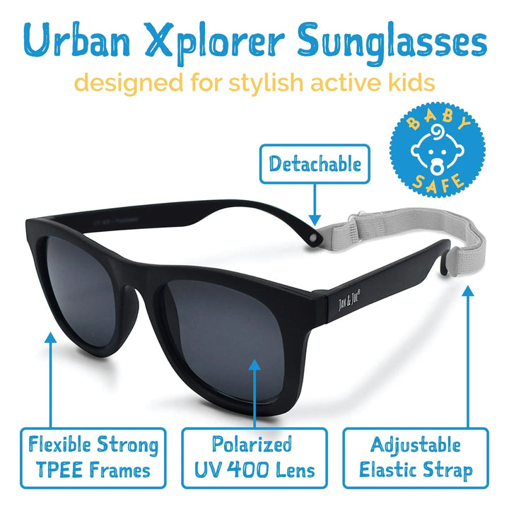 Lunette de soleil polarisée noir Jan &amp; Jul Mlle et Coco